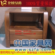 北歐綠蔭實木家具/臥室家具/100%純黑胡桃床頭柜/廠家直銷/可定制